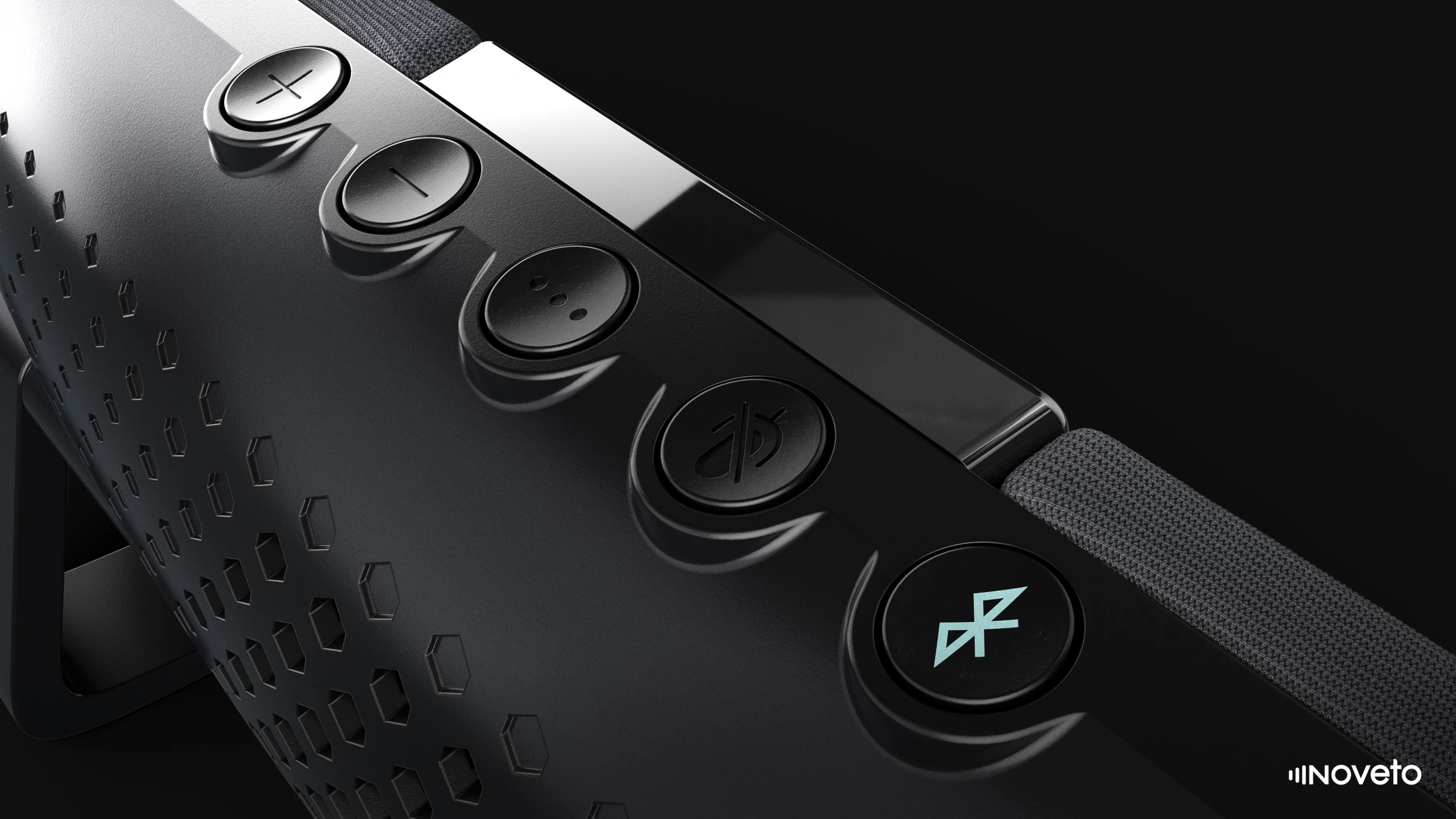 Playback controls can be found above the center display