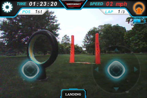 Control display for AR.Drone