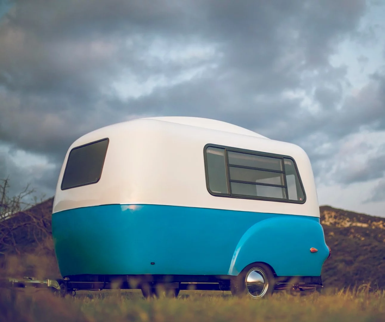 The Happier Camper HC1 travel trailer is snall enough to fit into a single car parking space
