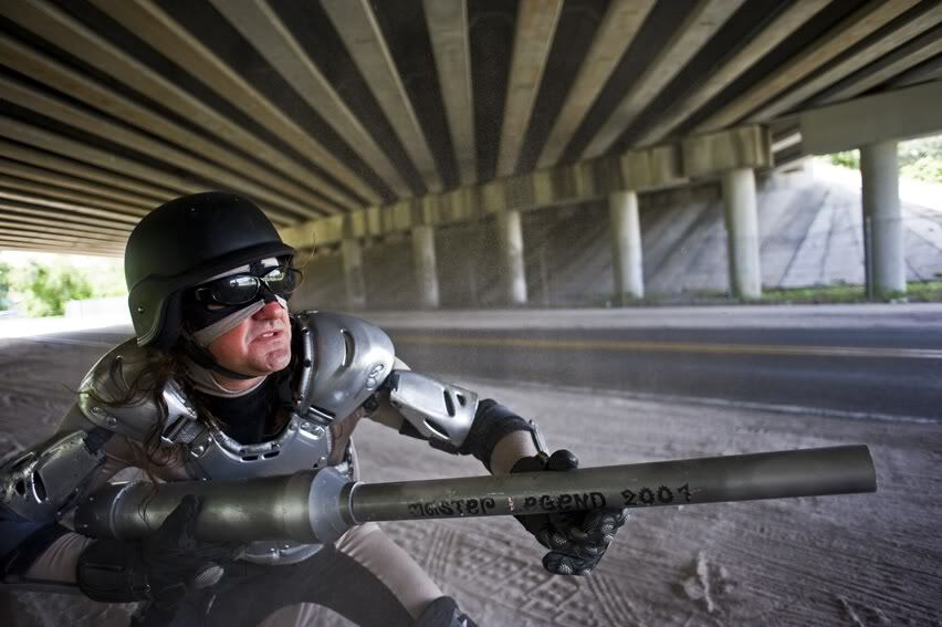 Orlando, Florida's Master Legend, with his Master Blaster cannon