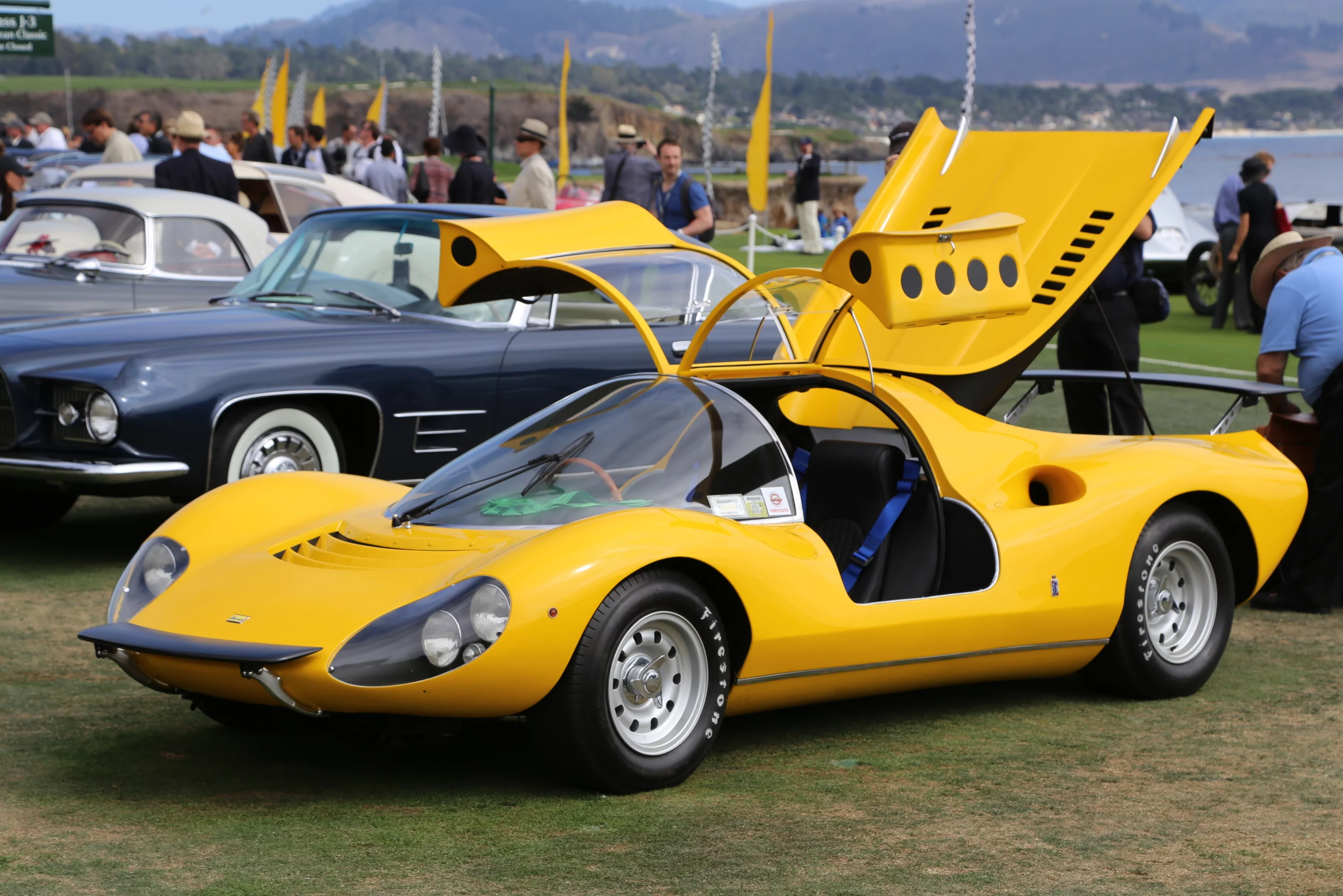 A 1967 Ferrari 206 Dino Competizione Pininfarina Coupe with winged doors open (Photo: Angus MacKenzie/Gizmag.com)