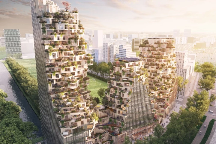 The three towers will integrate with the surrounding area, with public spaces said to extend into and over the buildings