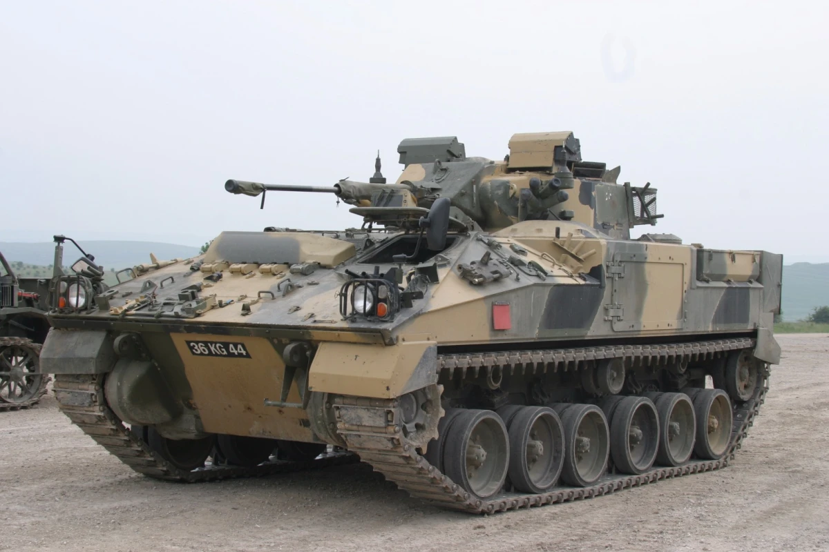 The new 40 mm Cased Telescoped Cannon System will be installed on British Army Ajax and Warrior (seen here) armored vehicles