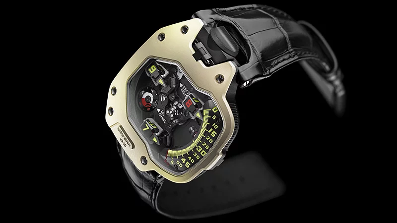 The Urwerks UR-110 ZrN 'Champagne Supernova'