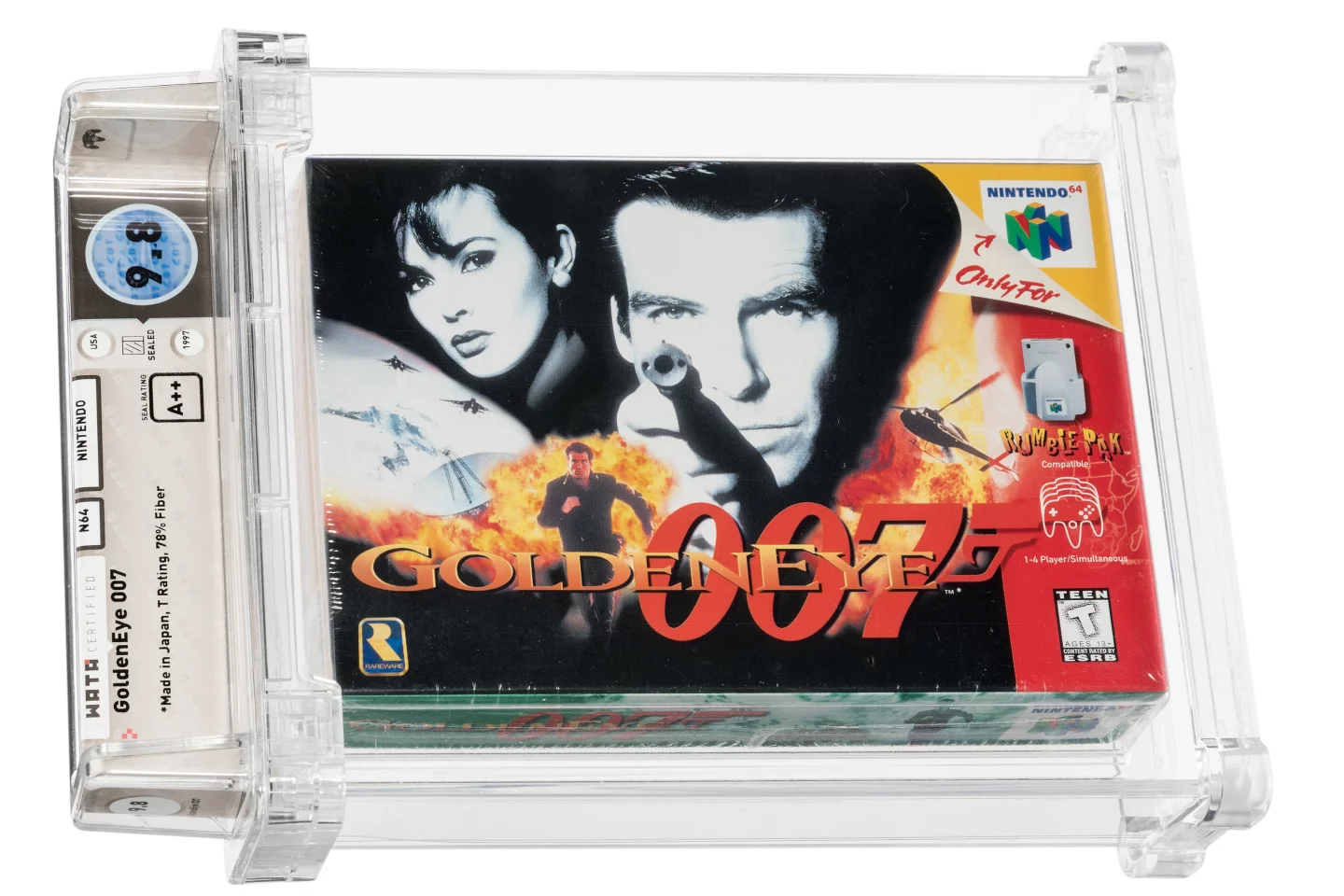 This "GoldenEye 007" (1997) Nintendo N64 Game was sold for $192,000 at Heritage Auctions on 29 October 2021