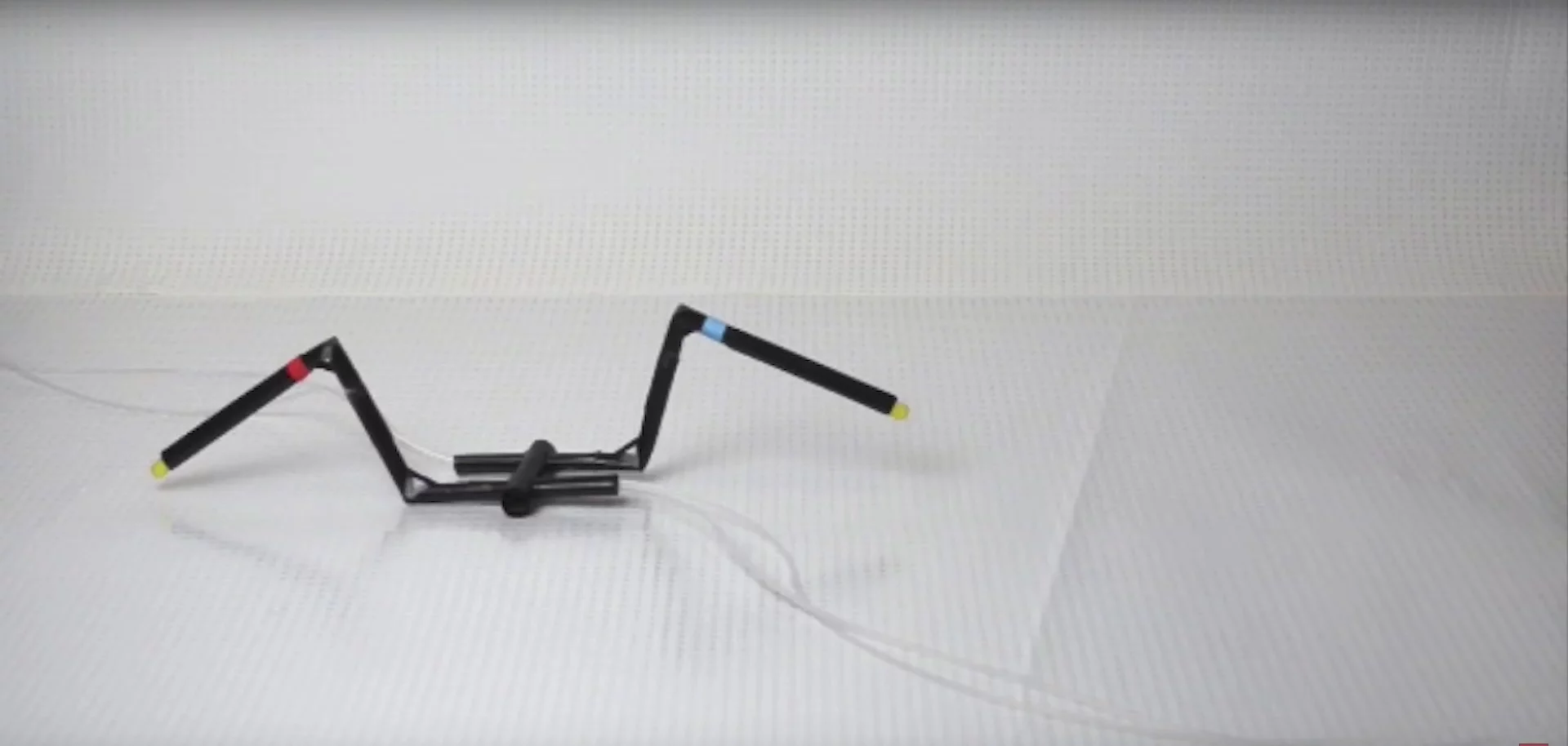 This two-legged Arthrobot can propel itself fairly easily, using a system of inflating bladders