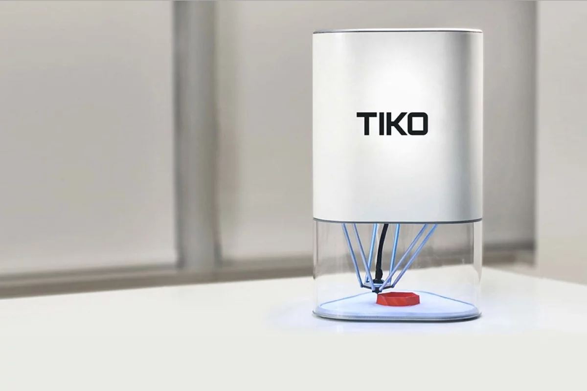 The Tiko 3D printer makes a number of interesting design choices to keep costs low and print quality high