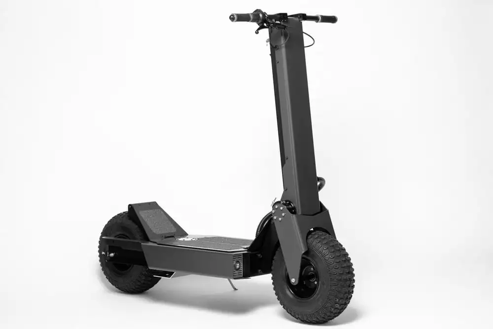 The 82-lb B14 Adventure isn't quite as light or easy to transport as other folding scooters, but it's sure to be more fun in the dirt
