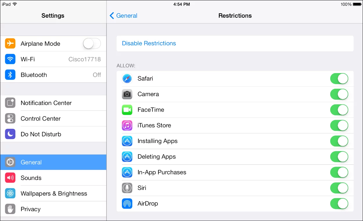 Restrict music and app purchases if you loan your device out