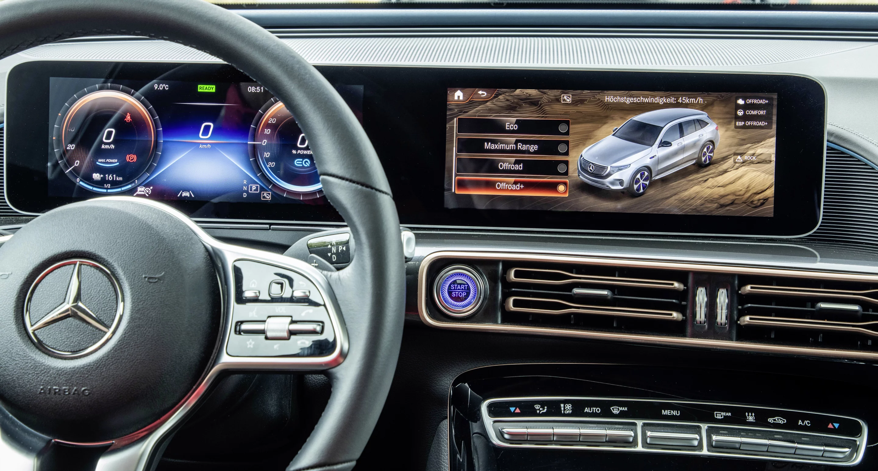 Behind the wheel of the Mercedes-Benz EQC 4x4²