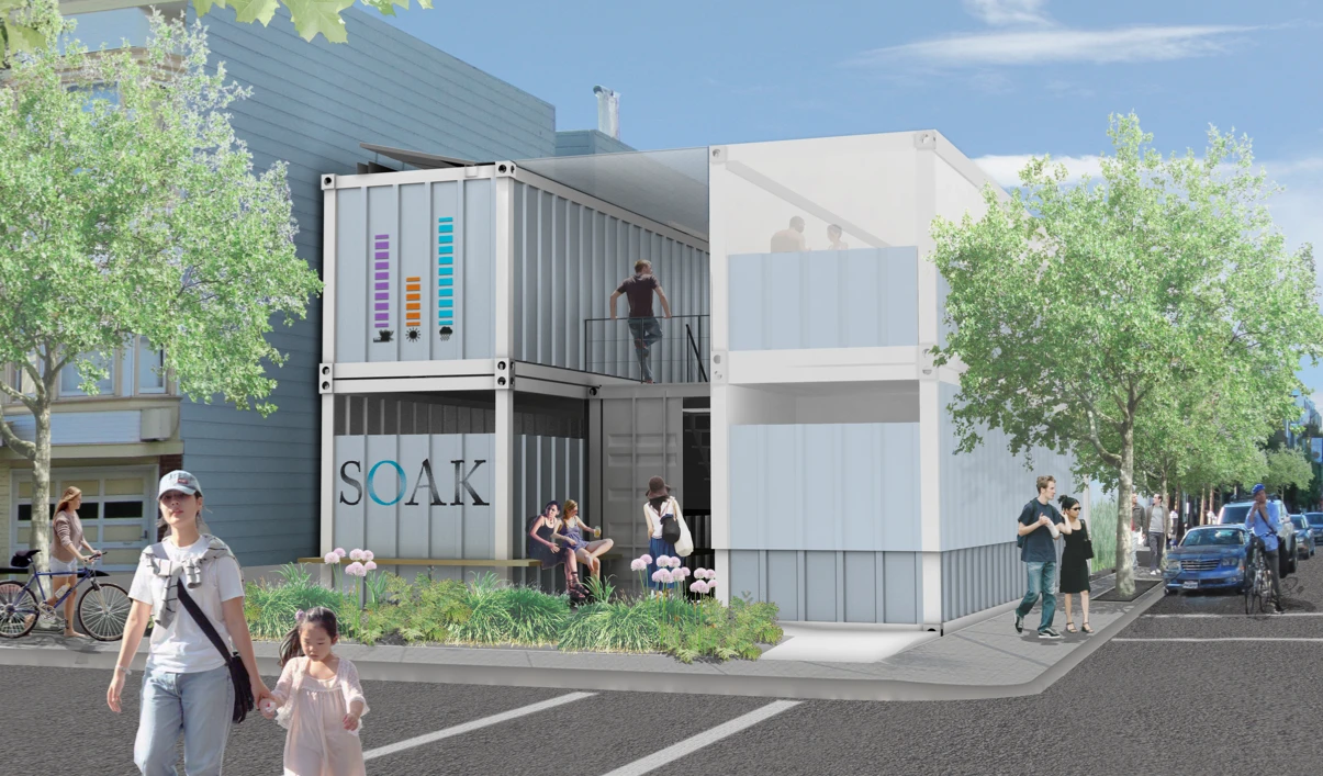 The main premise behind SOAK is that it aims to remove some of the guilt which may result from being a regular visitor to resource-heavy spas or bathhouses