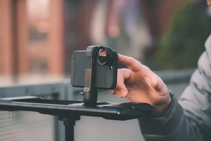 Android phones, iPhones and GoPros can be latched onto the standard ROV, and the battery, motor and drive system hidden inside then gently glide the device along the aluminum unibody rail