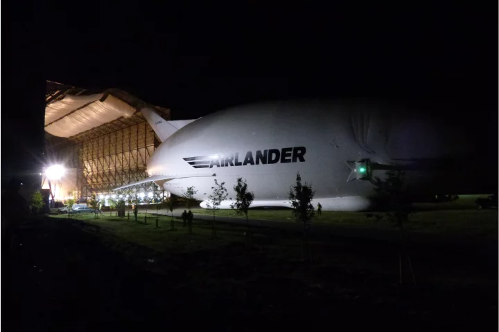 Airlander 10 making its first public appearance