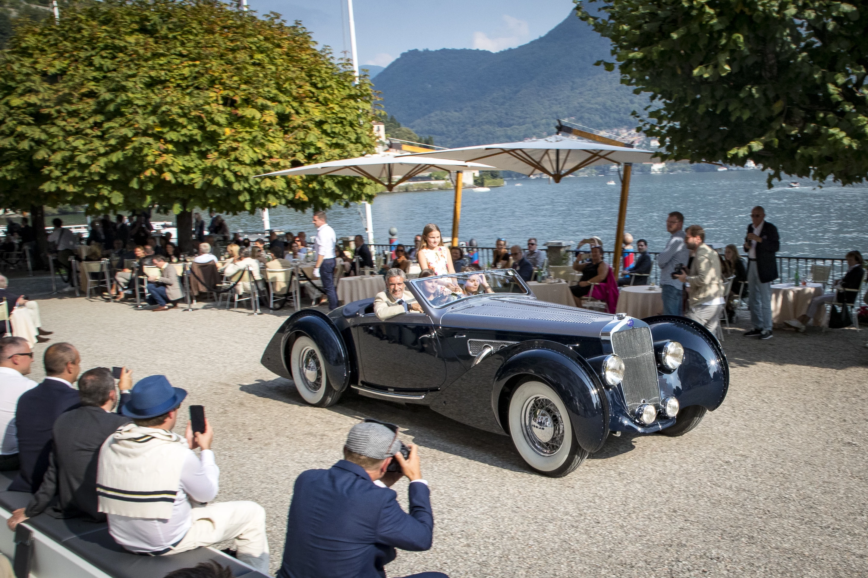 The class winner in Class B (Developing the Theme) was this 1938 Delage D8-120 S Cabriolet, with coachwork by De Villars. The car was displayed by Fritz Burkard (CH)