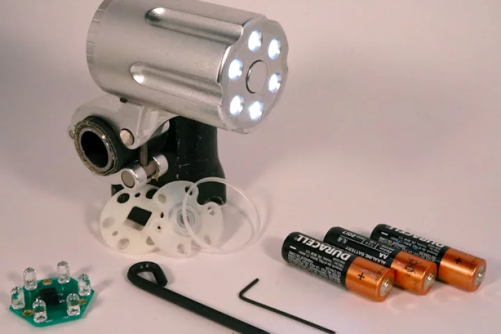 The Defender runs on three AA batteries, and incorporates watertight silicone gaskets