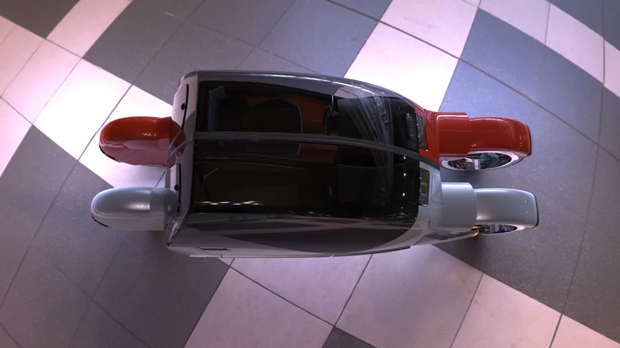 The Lane Splitter concept was conceived by Fast Company's Mark Wilson