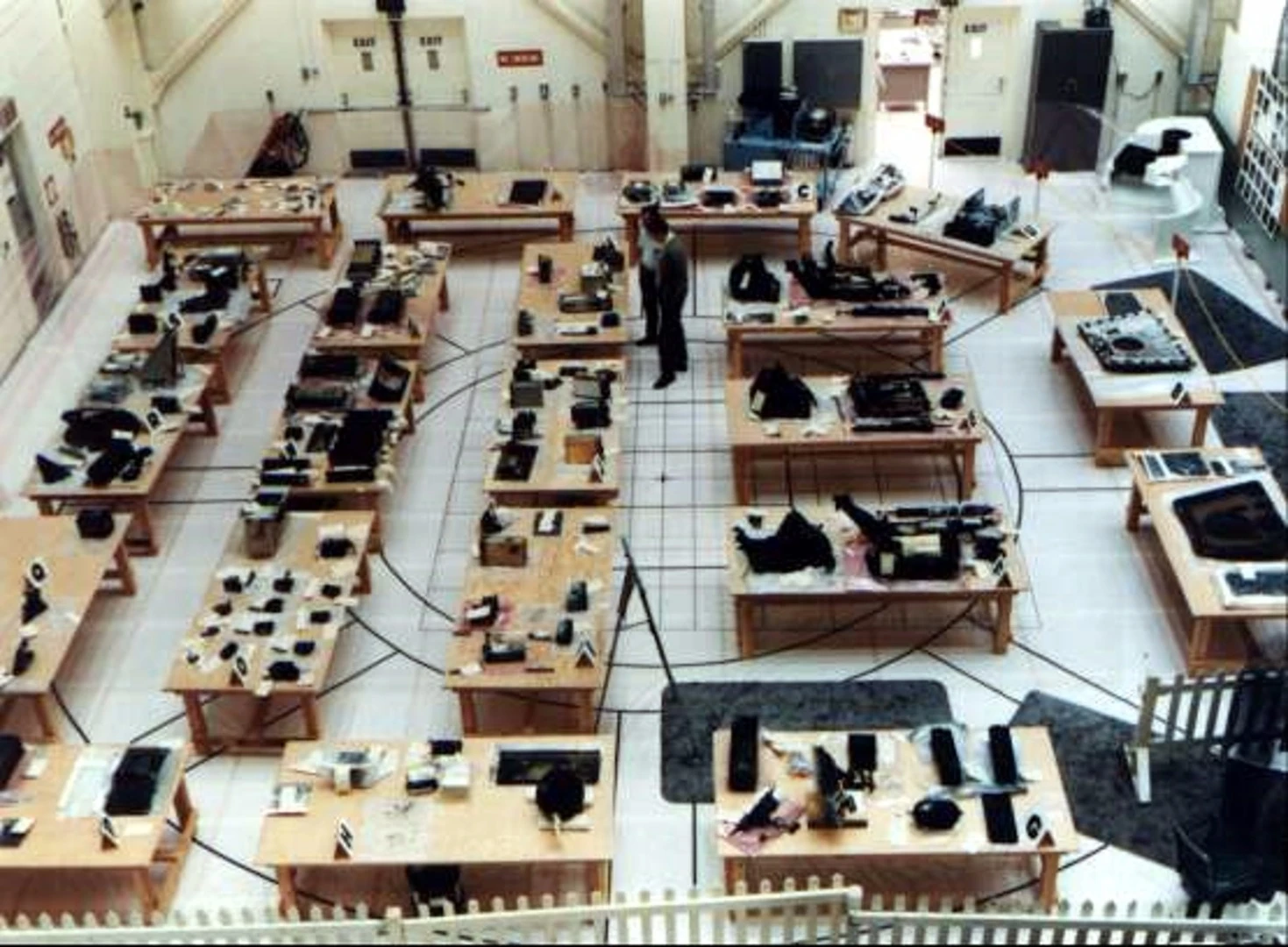 The parts of the CM were carefully cataloged and examined