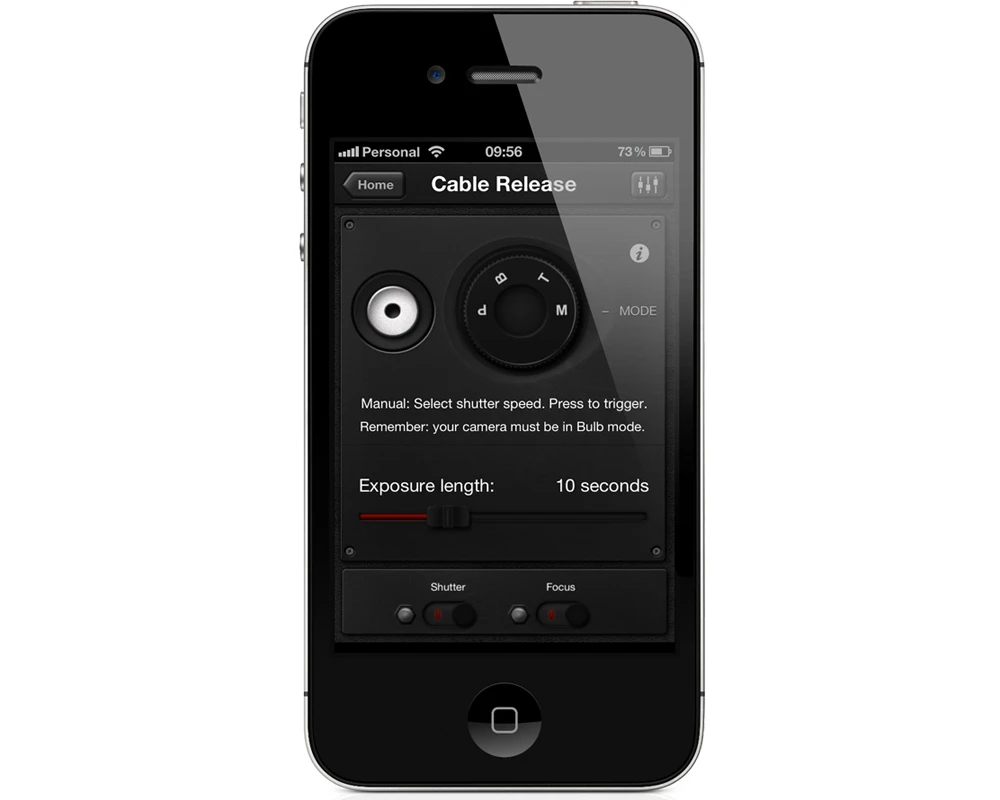 Trigger modes include Cable Release ... think standard wired remote control