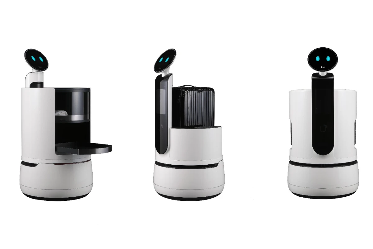 The CLOi robots are designed to work in airports, hotels, and premium supermarkets