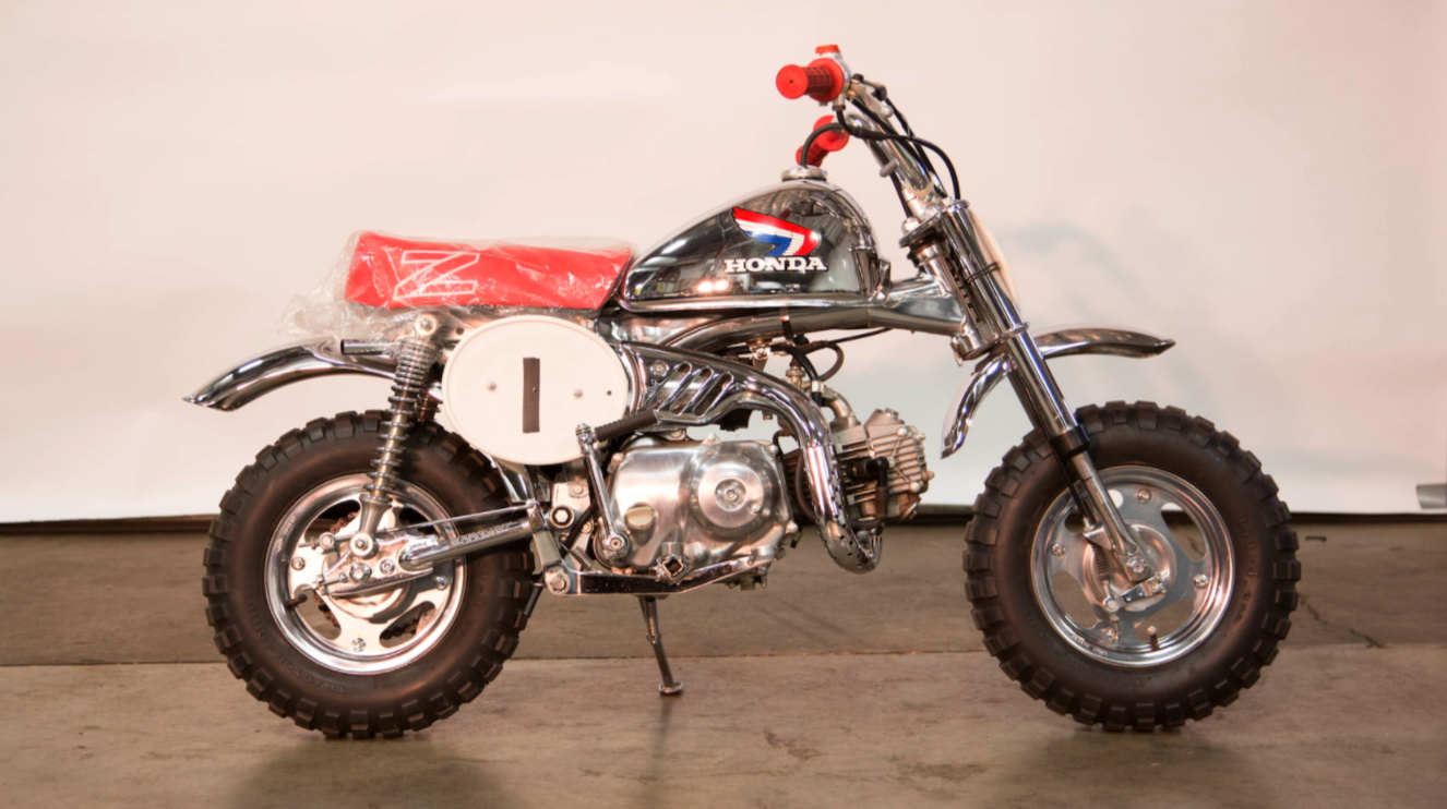 This 1986 Honda Z50RD sold for $13,200 as Lot 5.1 at Barrett-Jackson Auctions' Scottsdale sale on Monday, 24 January 2022 and another sold on Wednesday, 26 January 2022 for exactly the same amount. The image is of another 1986 Honda Z50RD that sold on Wednesday 26 January at Mecum Auctions for $8,525.