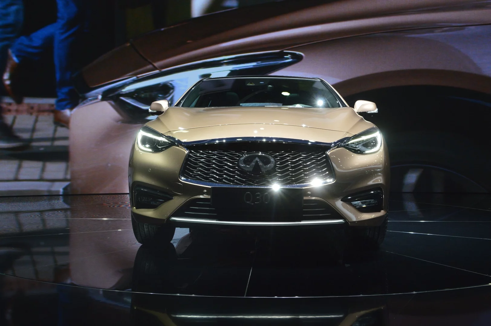 The Infiniti Q30, on display at the Frankfurt Motor Show