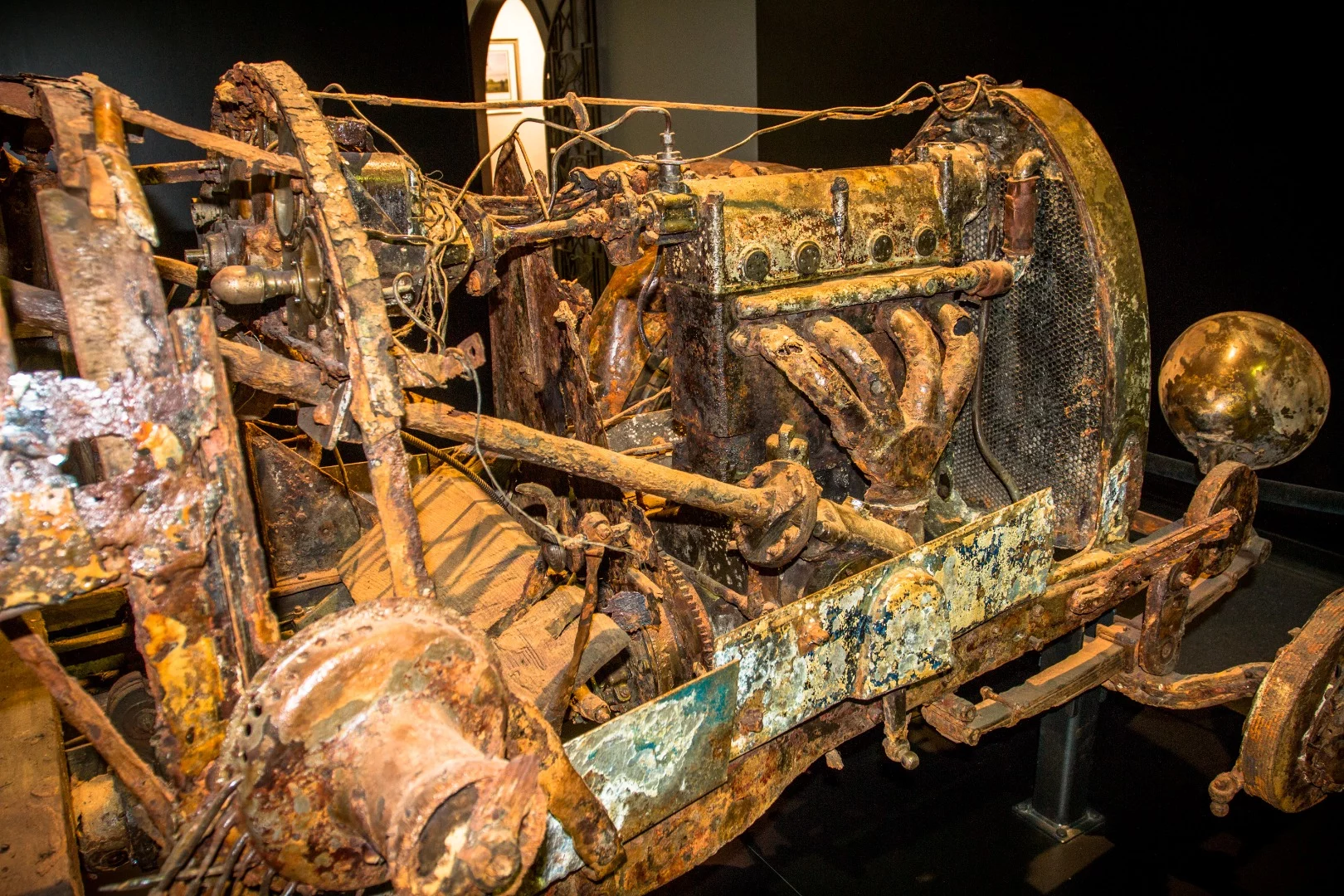 1925 Bugatti Type 22 Brescia Roadster: the car was finally pulled out by a team of over 30 volunteers in 2009. It was auctioned to raise money for a charity against youth violence, after a young man was beaten to death at a carnival in the nearby town of Locarno.