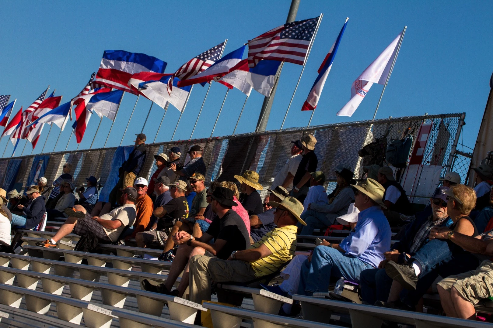 The stands weren't crowded the day we visited