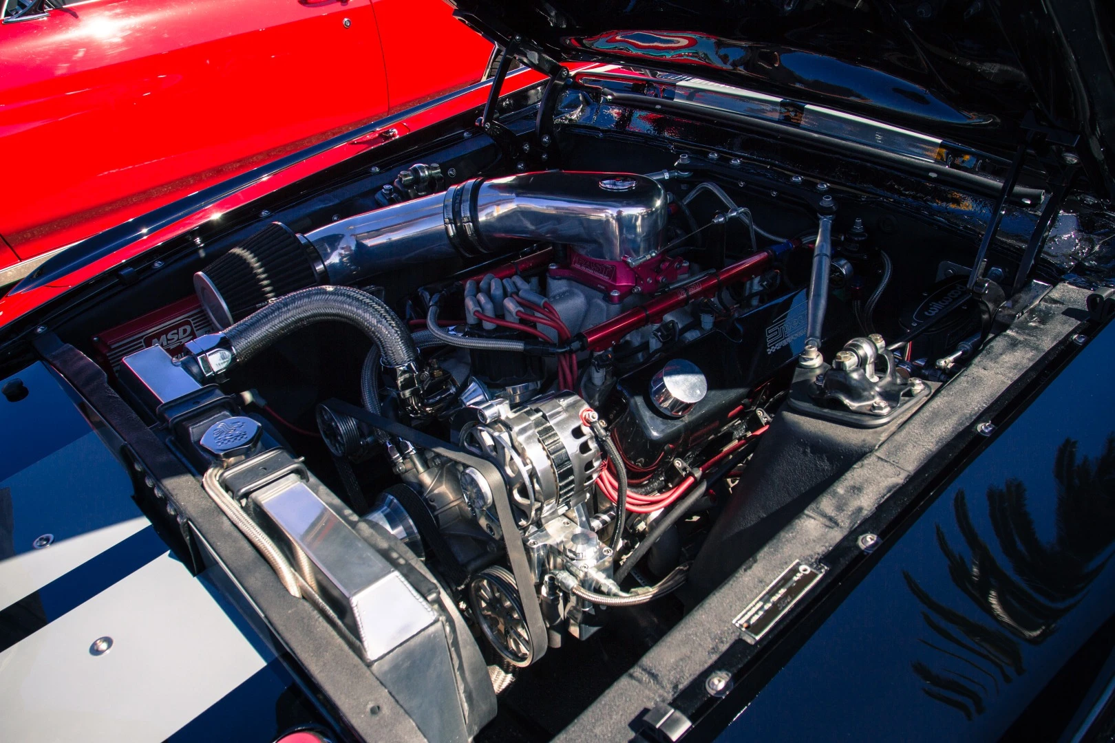 This 1967 GT500E has a 427 ci stroker V8. That's seven liters for those who speak metric