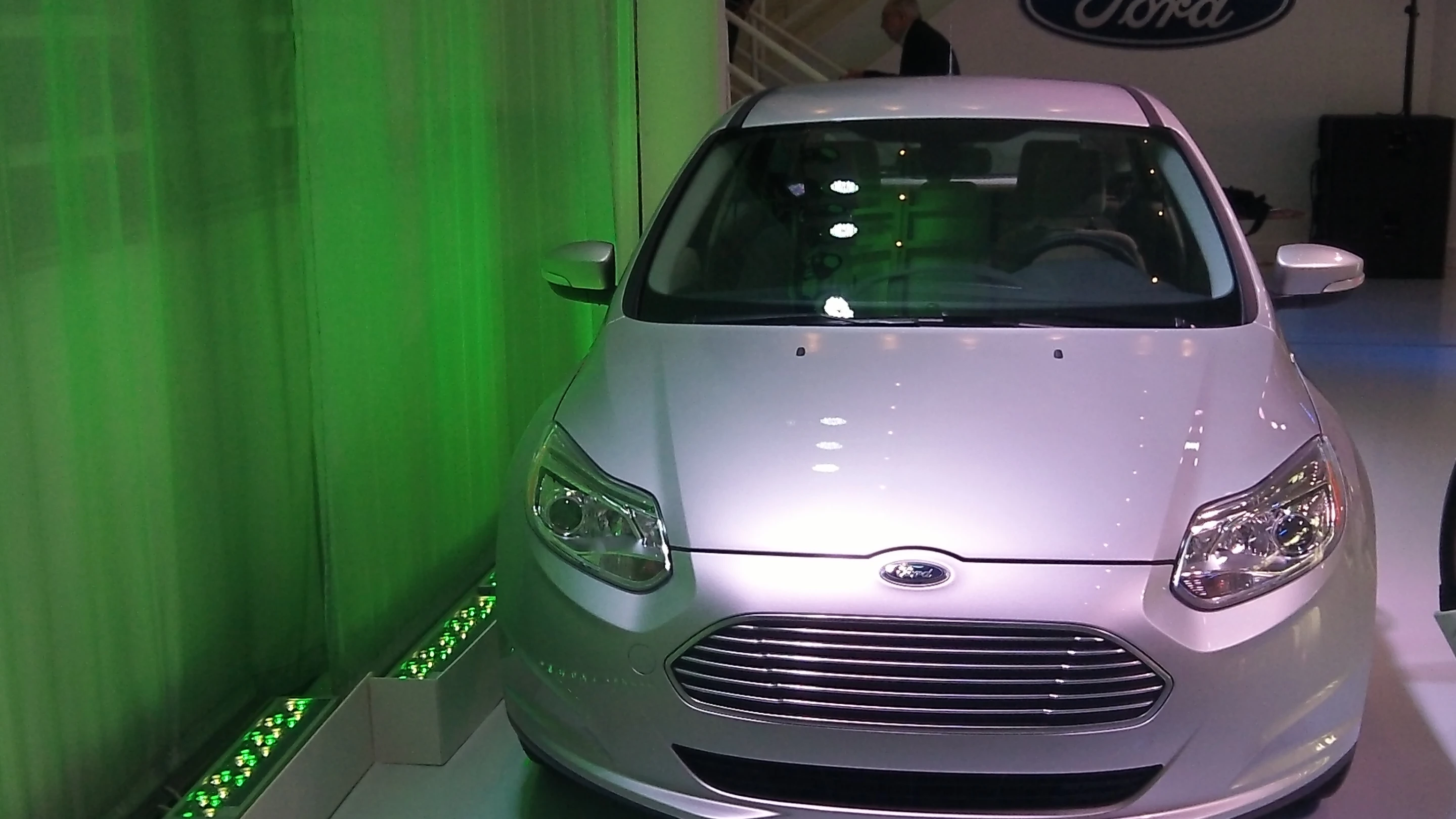 The Ford Focus Electric on display in New York City