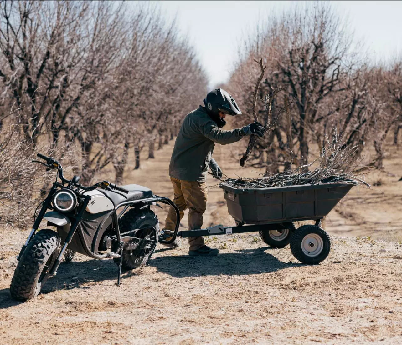 The Grunt Evo can be optioned with a hitch for hauling up to 750 lb