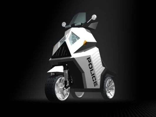 Xtremegreen's three-wheeled Police Mobility Vehicle