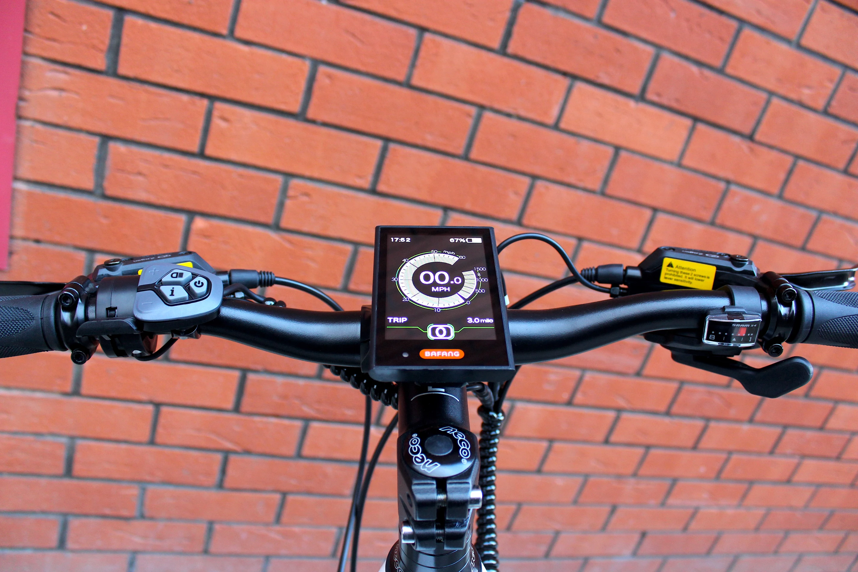 Thor features a Bafang full color smart display