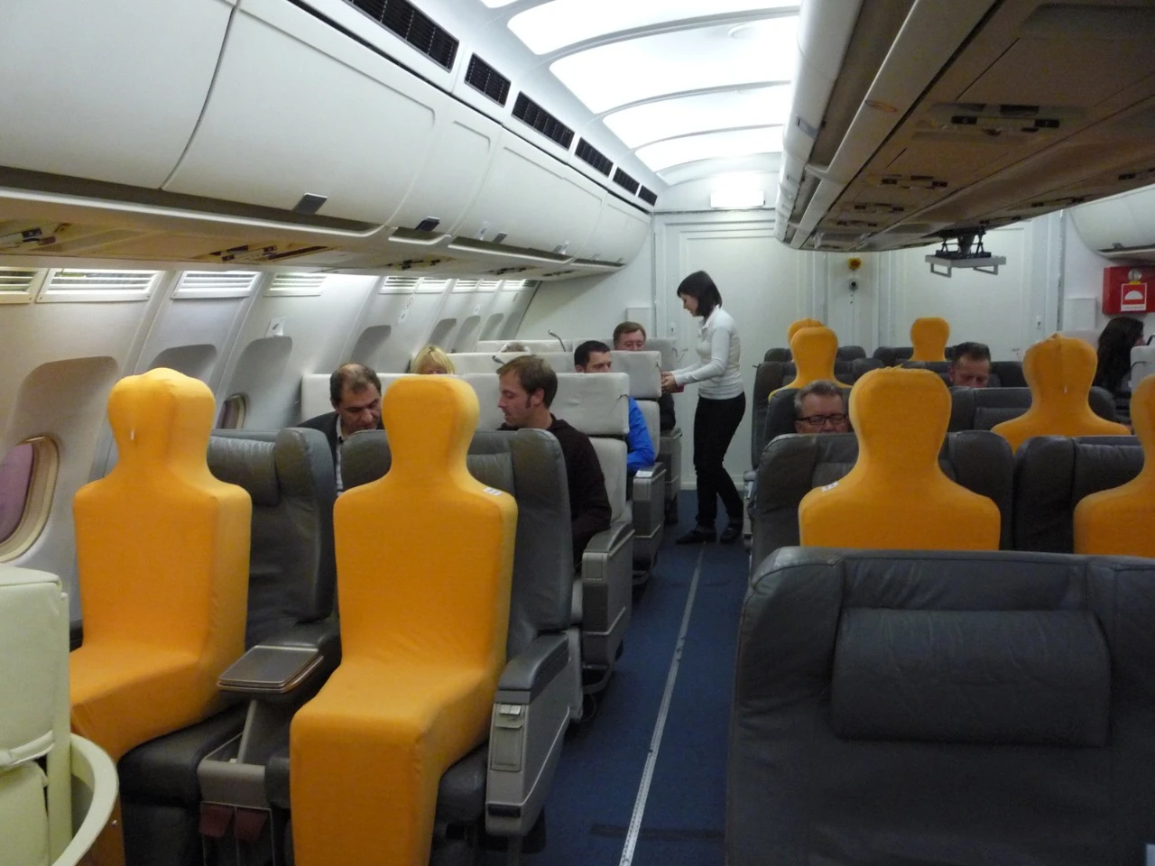 The personal climate control seats were tested in the front end of an Airbus A310 (Image: Fraunhofer IBP)