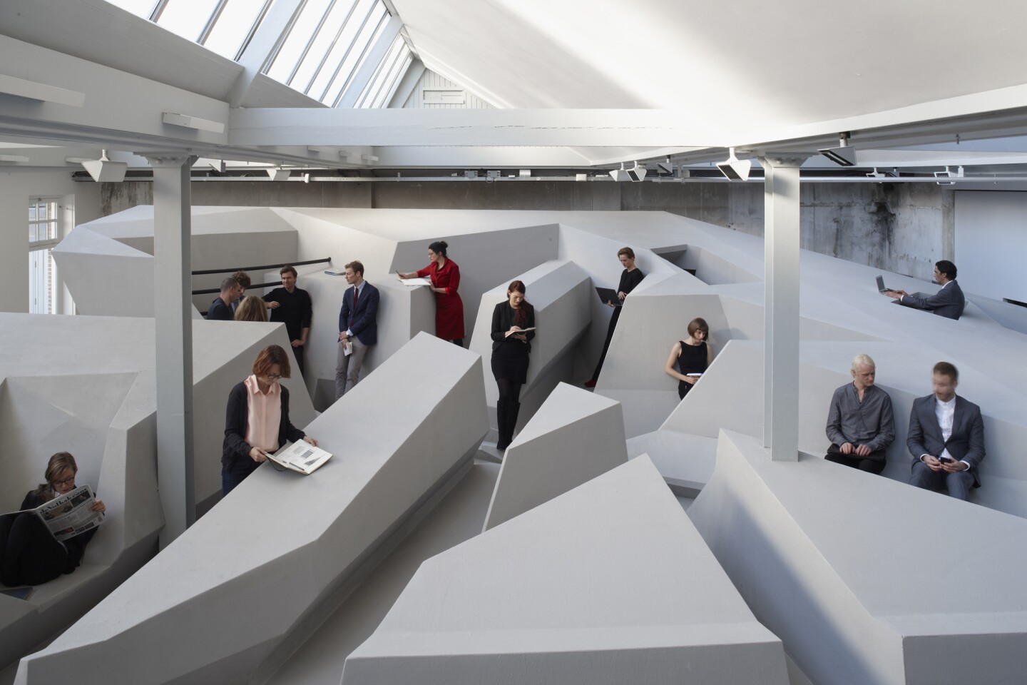 The End of Sitting is the work of Dutch firm RAAAF (Rietveld Architecture-Art Affordances) and visual artist Barbara Visser (Photo: Jan Kempenaers)