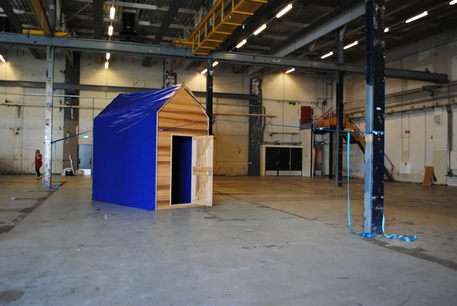 Hangout fully tarped up