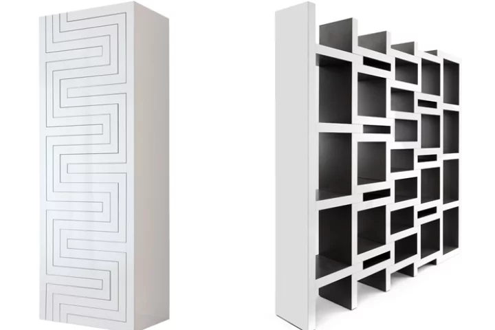The REK bookcase by designer and architect Reiner de Jong is an elegantly designed bookcase that can be configured to accommodate a book collection of any size