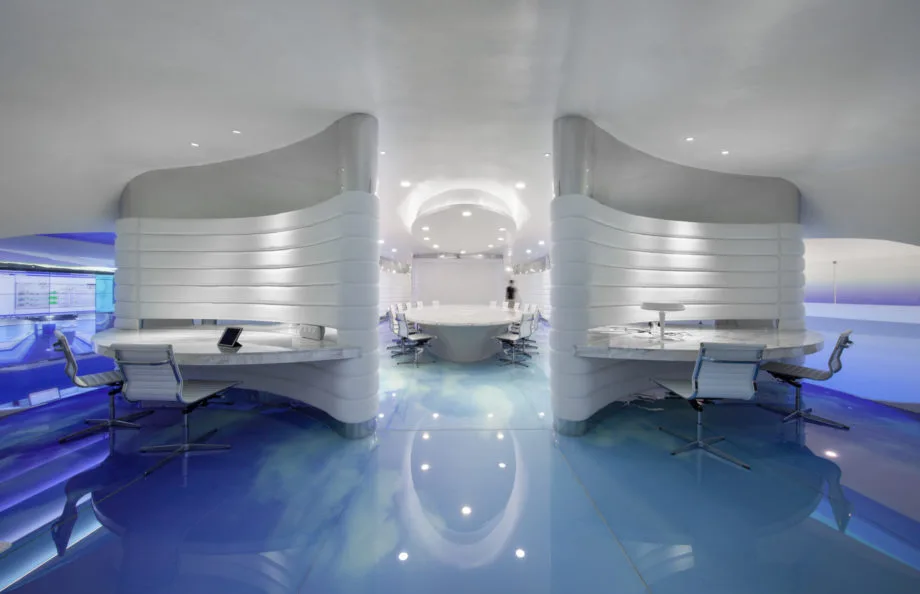 This futuristic office redesign from Italian architect Alberto Puchetti is nominated for Best Use Of Color. The stunning design incorporates gallery spaces, offices and meeting rooms turning the abstract nature of the digital “cloud” into a literal aesthetic influence