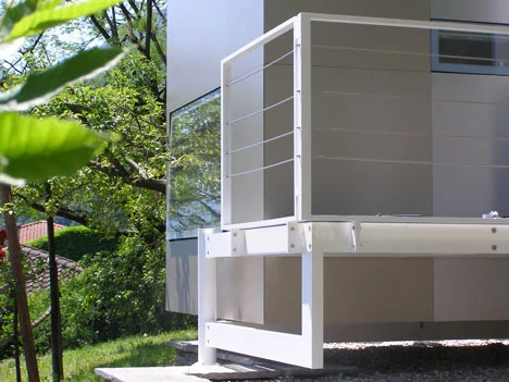 British architectural studio, Horden Cherry Lee hass installed its sixteenth Micro Compact home overlooking Lake Maggiore in Switzerland.