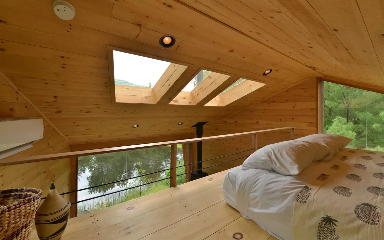 Sky lights allow for stargazing at night