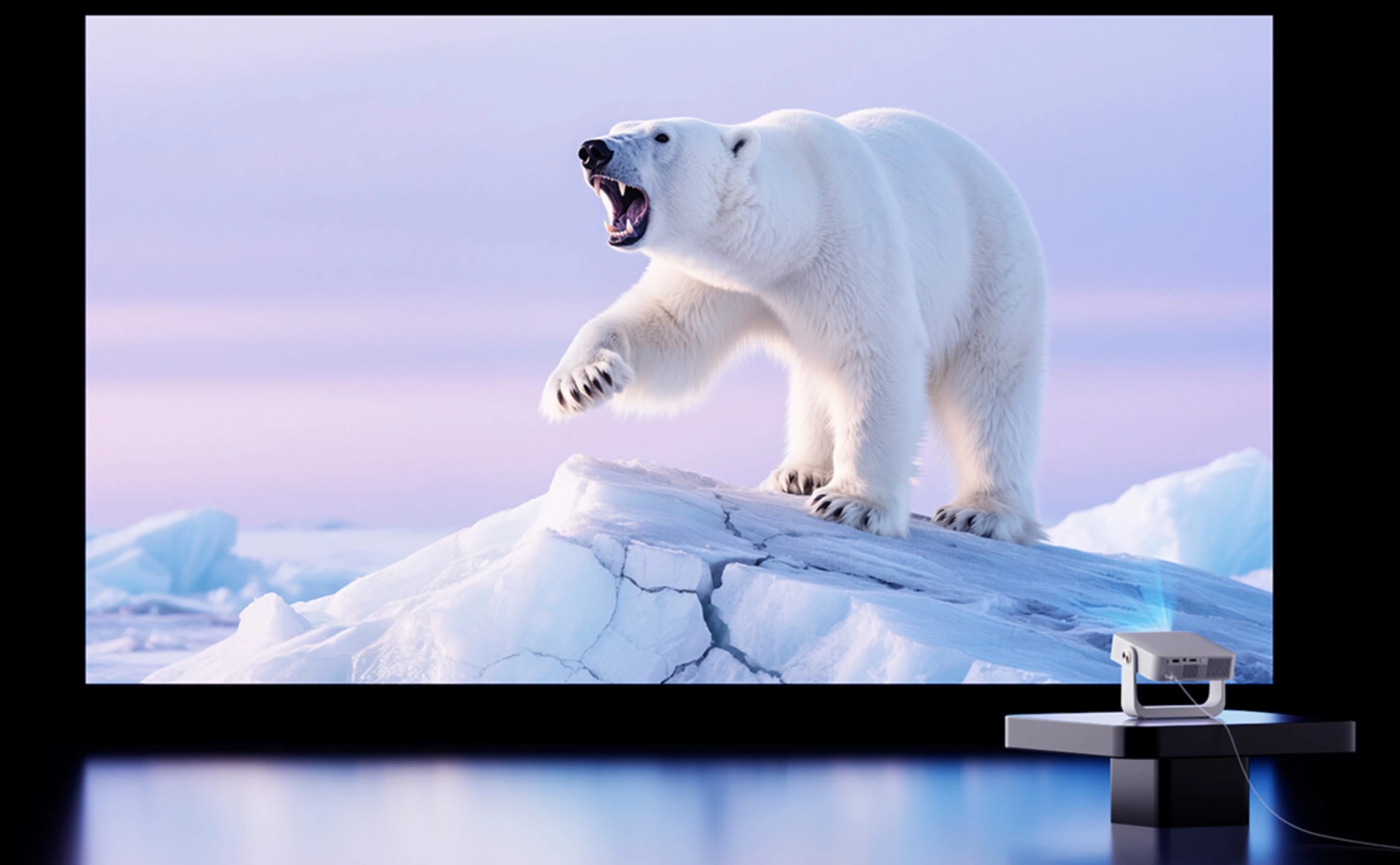 The Honor Choice AI Air projector has a throw ratio of 1.2:1, can reproduce 1080p visuals and has a 280-lumen LED light source