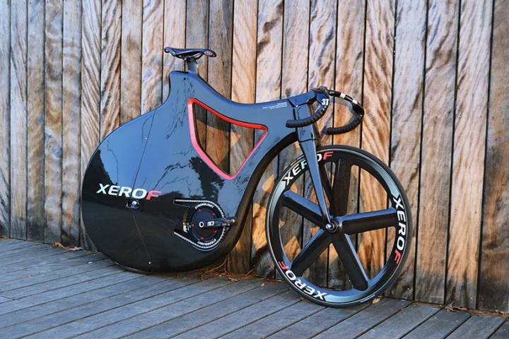 The Pluma Track Bike may be lightweight and aerodynamic, but its design is also intended to protect the rider