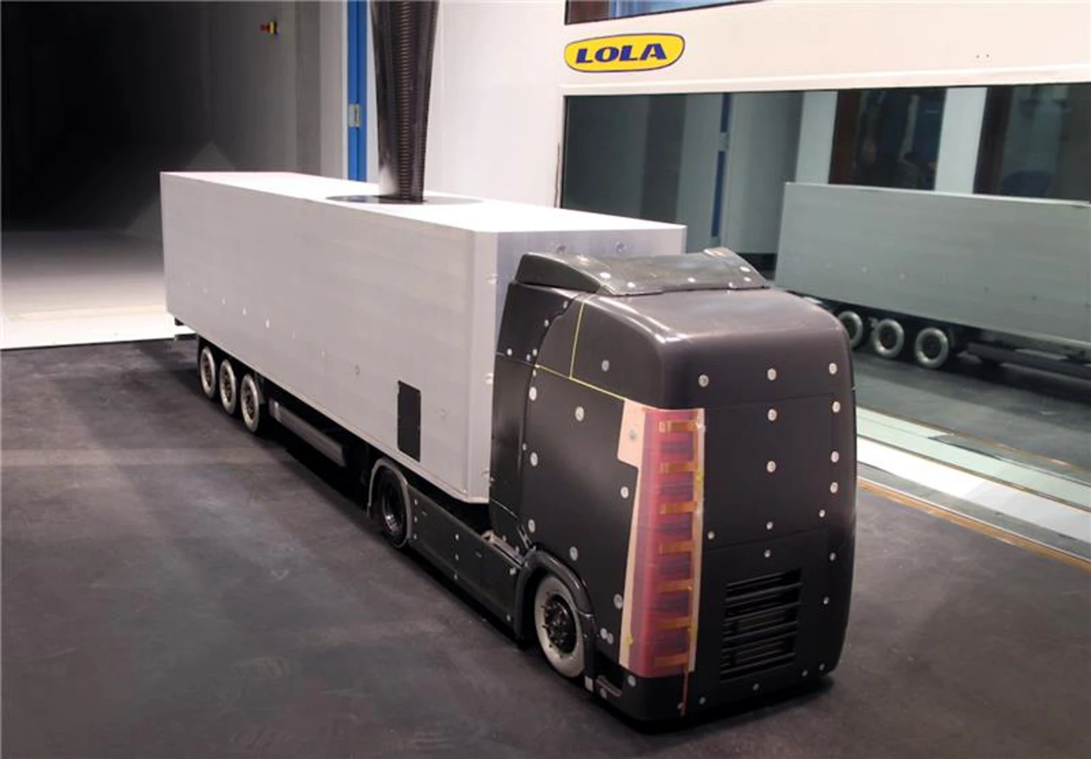 KTH is testing a system the uses electric winds to reduce fuel consumption in trucks