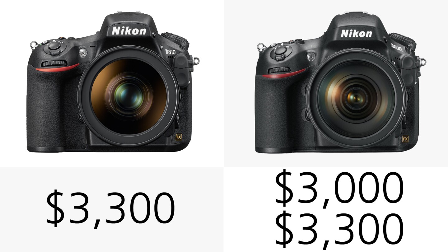 The D810 will launch at the same price the D800E was when it was released, and more than the D800