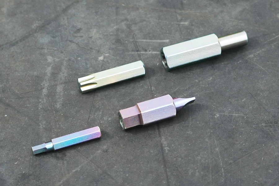 The Daysaver interchangeable bits (pictured here with an optional plasma coating)