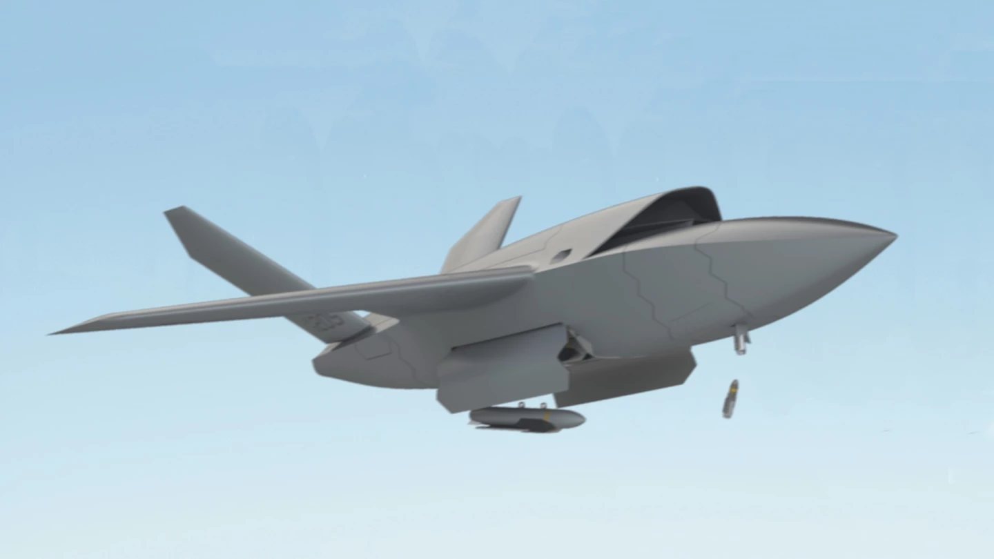 The Kratos XQ-222 Valkyrie can achieve speeds of 0.85 Mach (1,050 km/h), fly at 45,000 ft, and boasts a range of 1,850 naut mi (3,425 km)