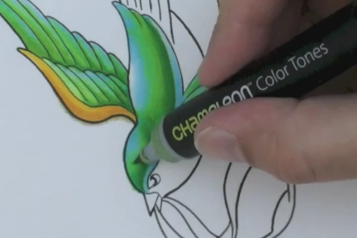 The Chameleon Pen produces multiple color tones from a single nib