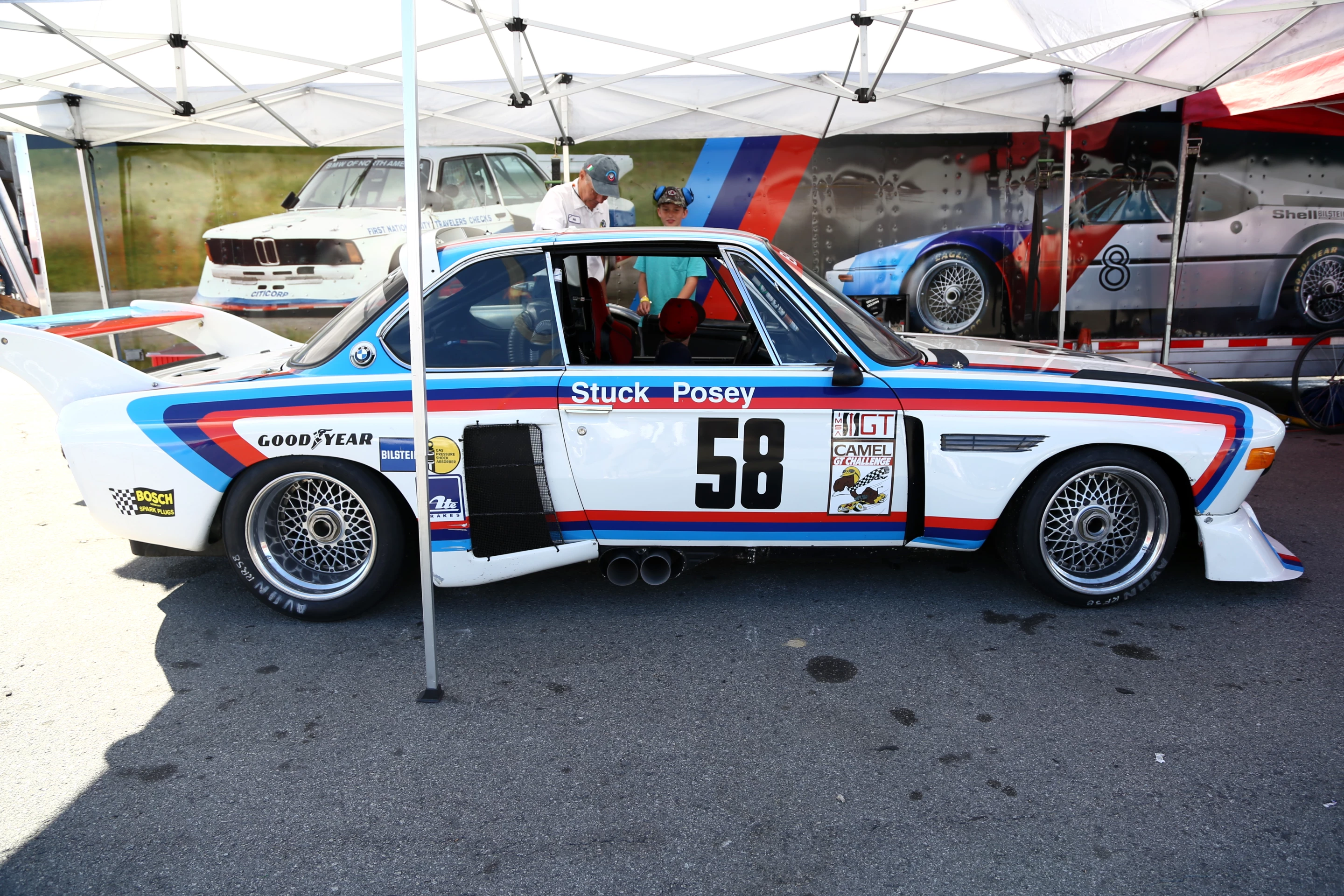 Another race-ready BMW waiting in the wings at the Rolex Motorsports Reunion races (Photo: Angus MacKenzie/Gizmag.com)