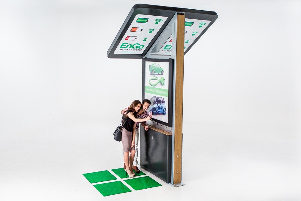 Volta EnGo’s green charging station debuts in the US