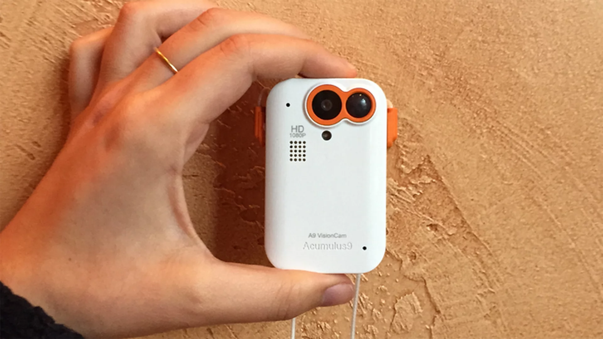 The QindredCam, pictured here in its prototype form, uses an array of sensors to decided when to take snaps