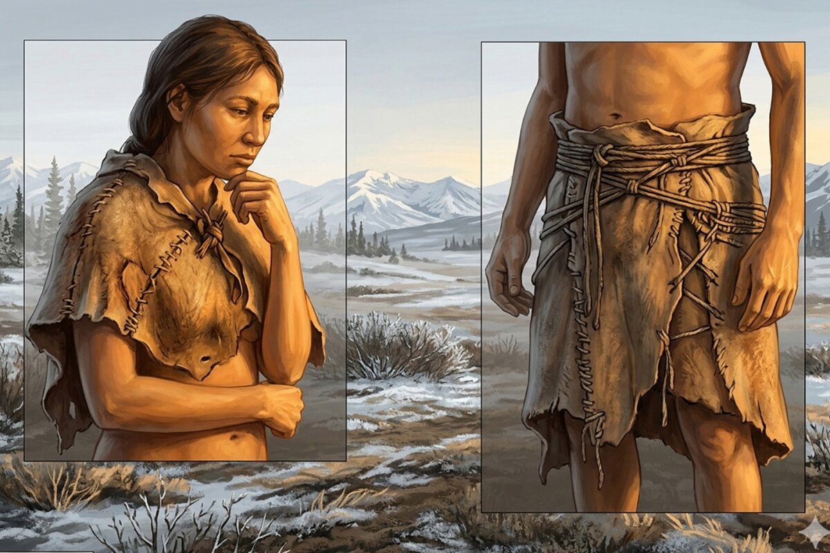 The oldest known evidence of stitched clothing